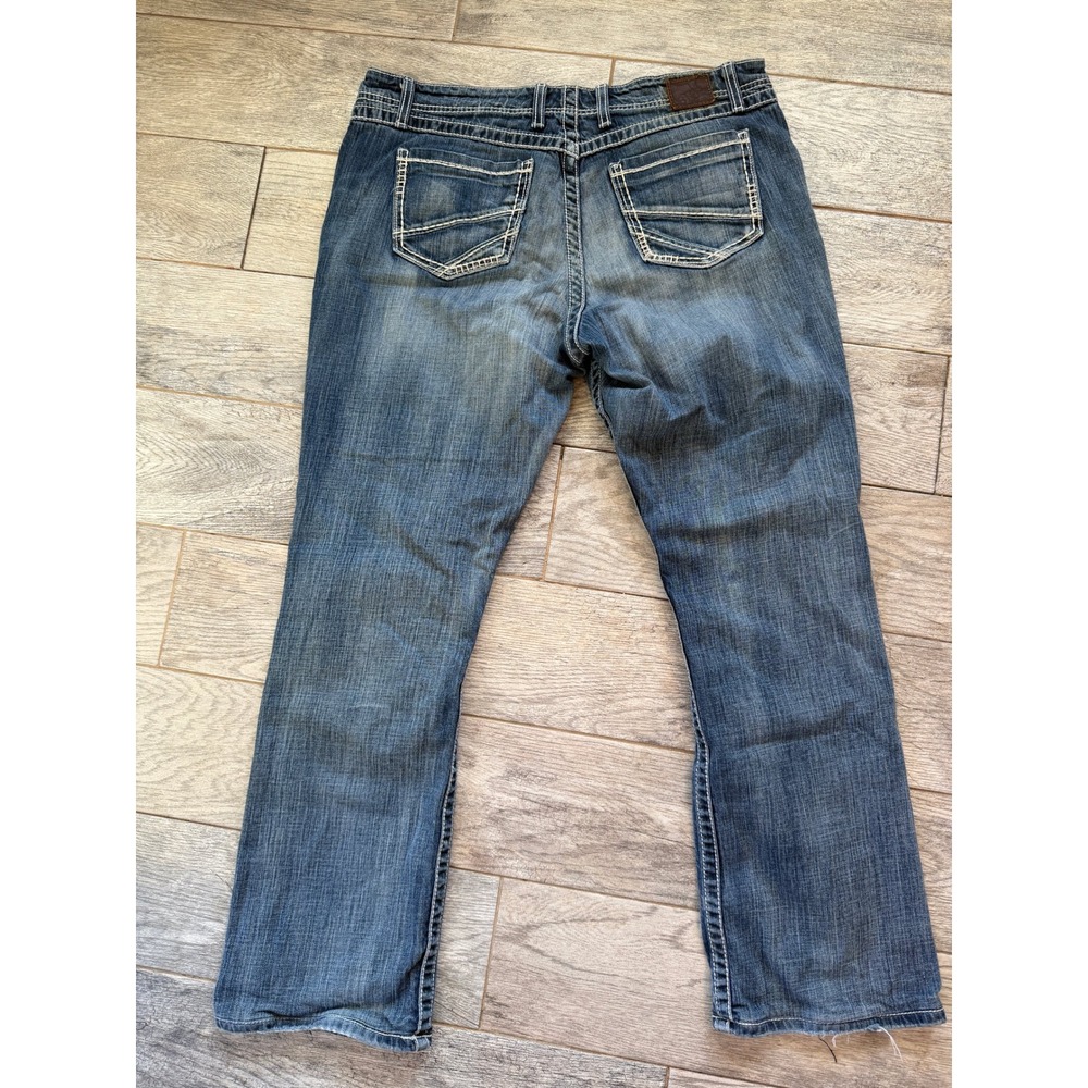 BKE Harper Bootcut Jeans Mens 36 x 33.5 Boot Western BK12152L Denim Stretch